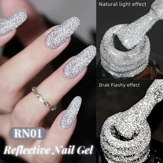LILYCUTE 7ml Reflective Glitter UV Gel Nail Polish