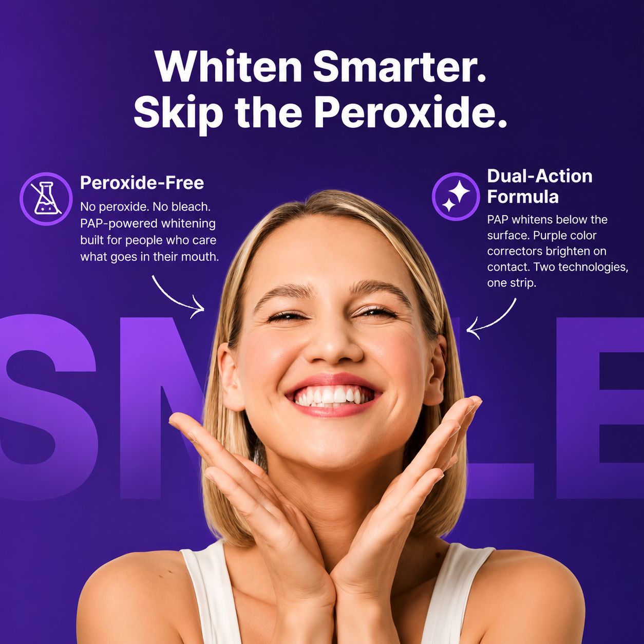 Dr.Dent® Enamel-Safe Purple Teeth Whitening Strips