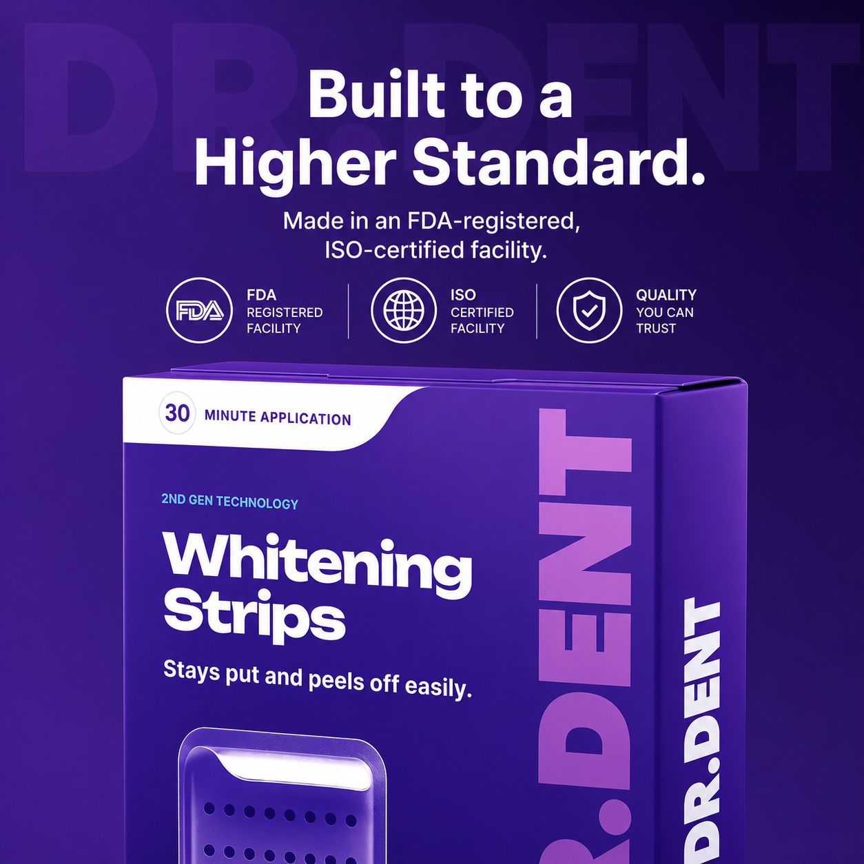 Dr.Dent® Enamel-Safe Purple Teeth Whitening Strips