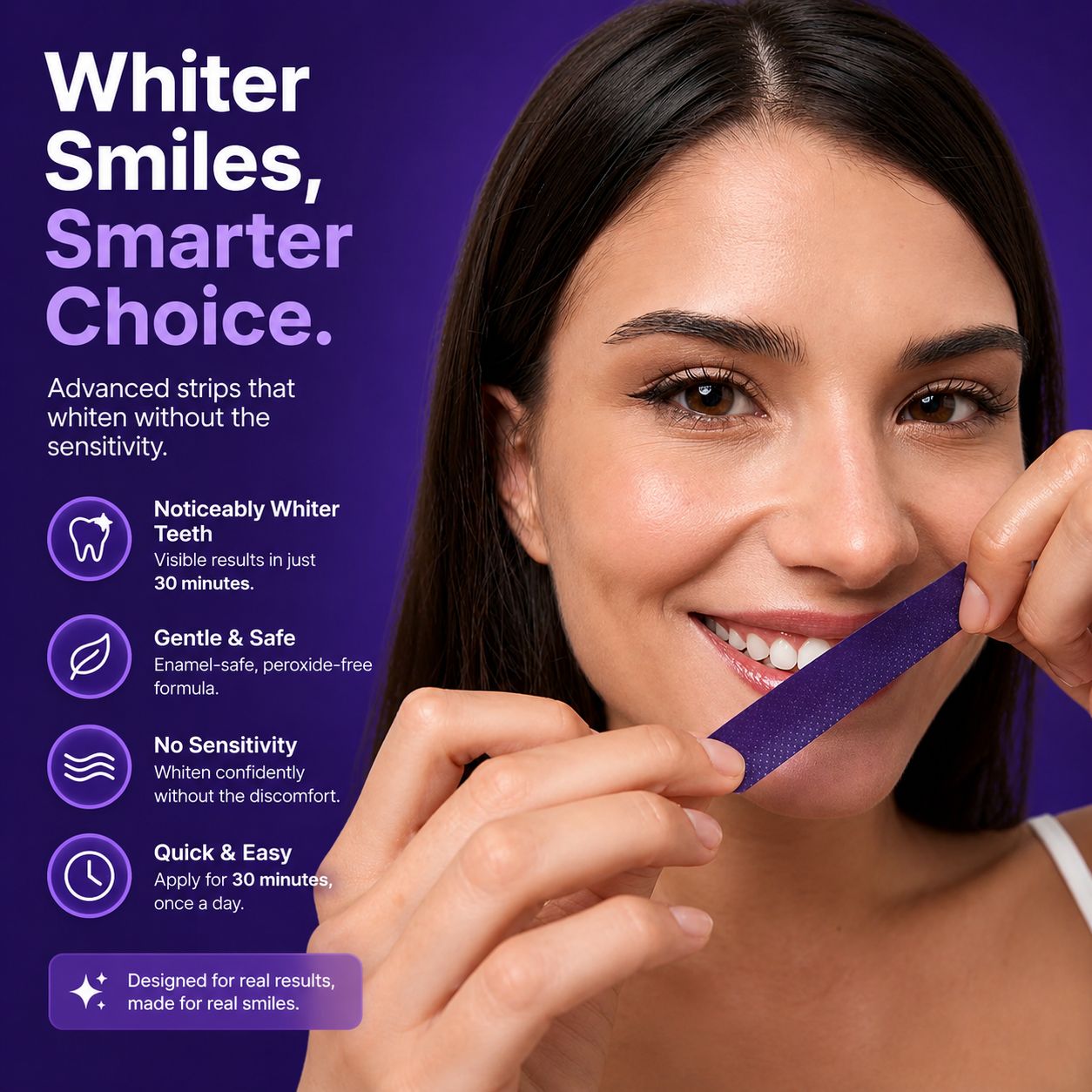 Dr.Dent® Enamel-Safe Purple Teeth Whitening Strips