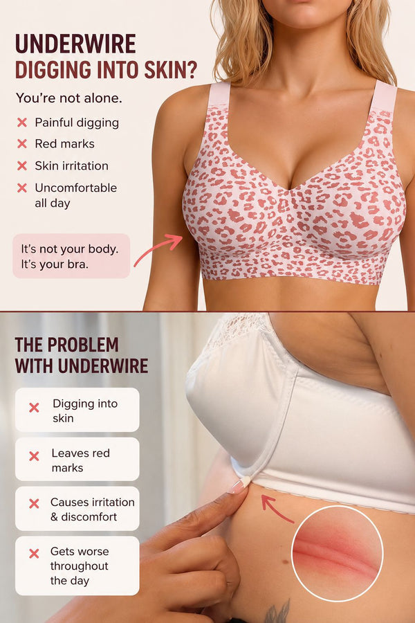 Jelly-like Soft Support Bra Seamless Wire-free Thin Mold Full Cup Comfortable for Everyday Wear Bra Leopard Print Solid Color